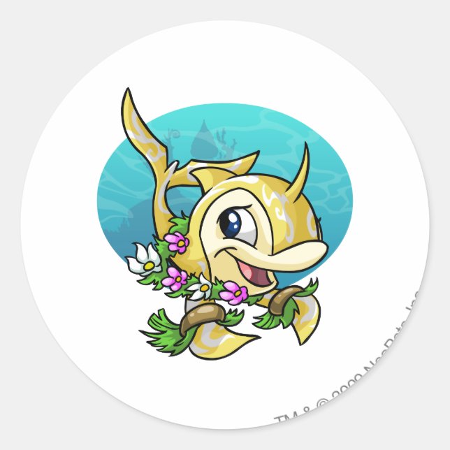 Island Flotsam Classic Round Sticker (Front)