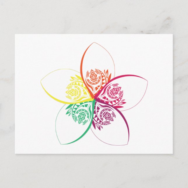 island flower postcard (Front)