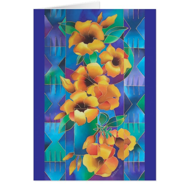 "ISLAND FLOWERS ~ ALLAMANDA" (Front)