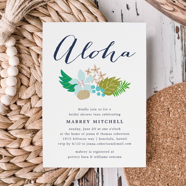 Island Flowers | Bridal Shower Luau Invitation (Creator Uploaded)