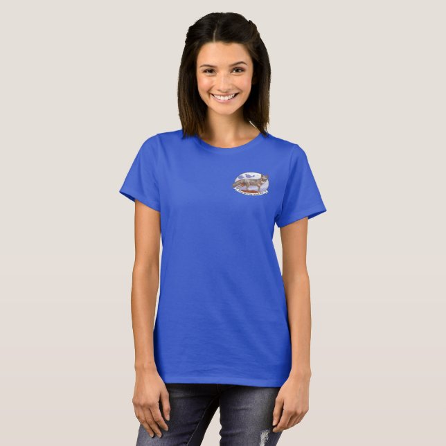 Island Fox Small Logo Womens Short Sleeve T-shirt (Front Full)