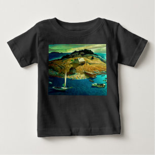 Island Funeral, 1939 by Newell Convers Wyeth Baby T-Shirt