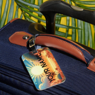 Island Getaway Sunrise Personlized  Luggage Tag