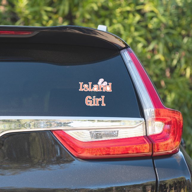 Island Girl Car Sticker (Car Side)