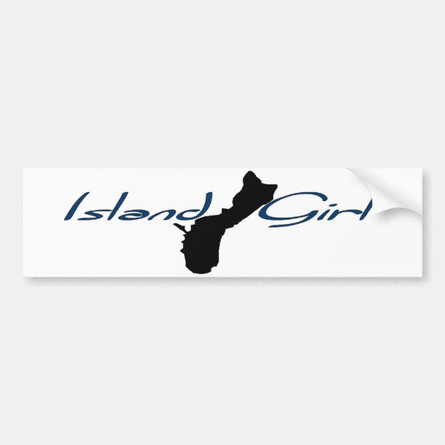 Island Girl - Guam Bumper Sticker (Front)