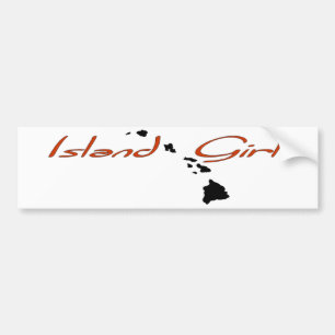 Island Girl - Hawaii Bumper Sticker
