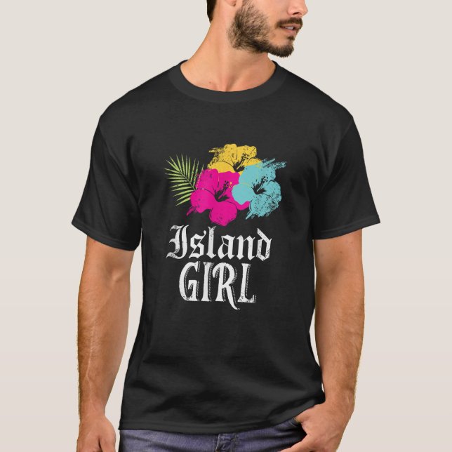Island Girl West Indies Caribbean Vacation T-Shirt (Front)