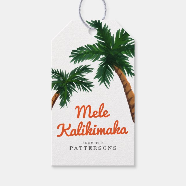 Island Greeting Gift Tags (Front)