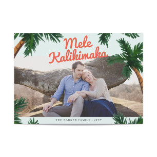 Island Greeting Holiday Photo Card