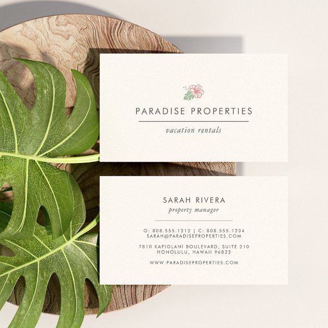Island Hibiscus Business Card (Creator Uploaded)