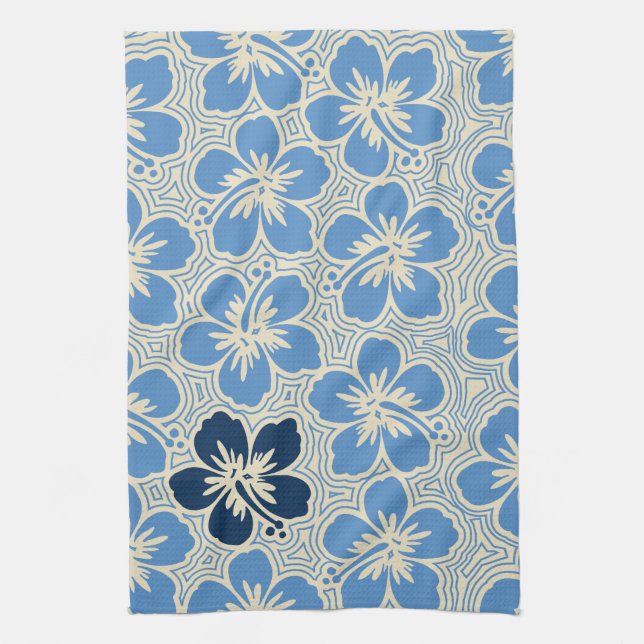Island Hibiscus Hawaiian Kitchen Towel (Vertical)