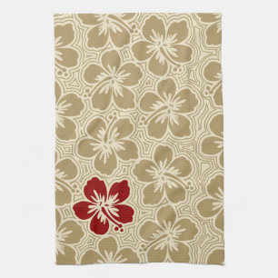 Island Hibiscus Hawaiian Kitchen Towel