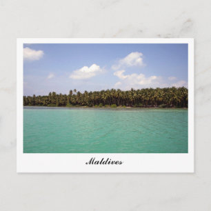 Island in Maldives Postcard