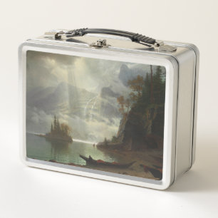 Island in the Lake (oil on canvas) Metal Lunch Box