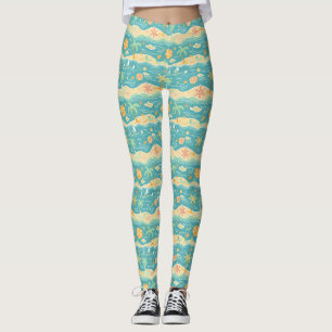 Island Life Is Synonymous To Beach Life Leggings