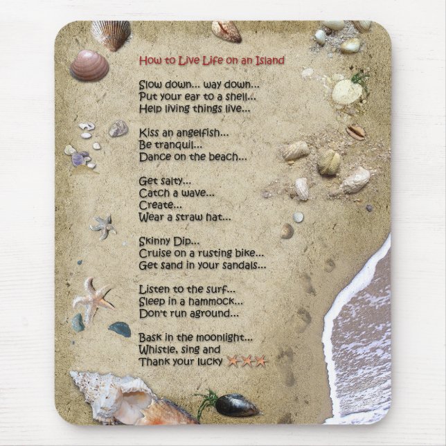 Island Life Mouse Mat (Front)