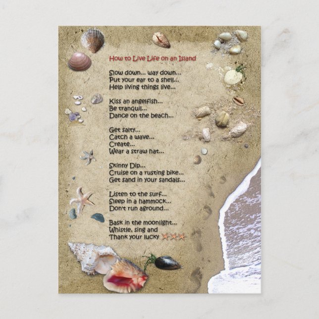 Island Life Postcard (Front)