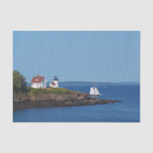 Island Lighthouse Sailboat Decoupage  Tissue Paper