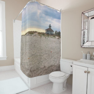 Island Lighthouse Shower Curtain