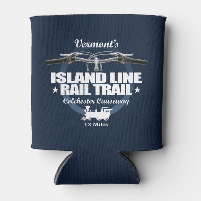Island Line Rail Trail (H2) Can Cooler (Front)
