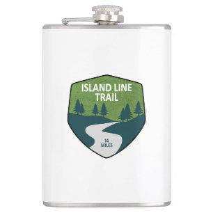 Island Line Trail Hip Flask