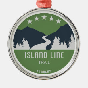 Island Line Trail Metal Tree Decoration