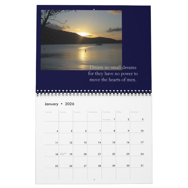 Island Living Calendar (Jan 2026)