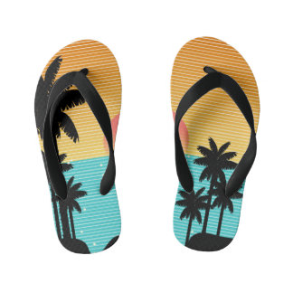 Island living kid's flip flops