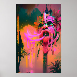 Island Magic in the Air Ken Gauge Tropical Poster