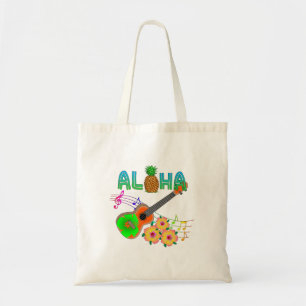 Island Music Ukulele Aloha Tote Bag