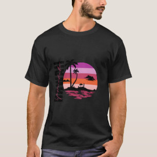 Island Ocean Beach Scene At Honolulu Hawaii T-Shirt