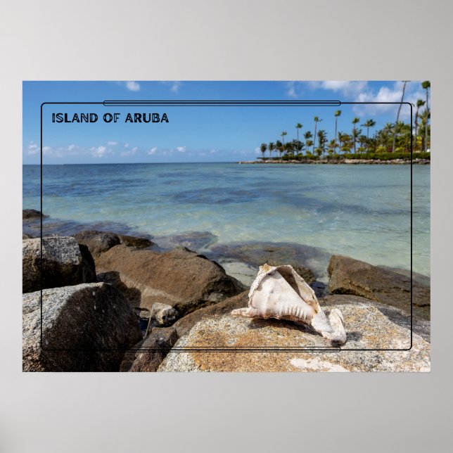 Island of Aruba Beach Poster (Front)