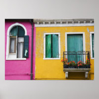 Island of Burano, Burano, Italy. Colourful 5