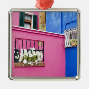 Island of Burano, Burano, Italy. Colourful Burano Metal Tree Decoration