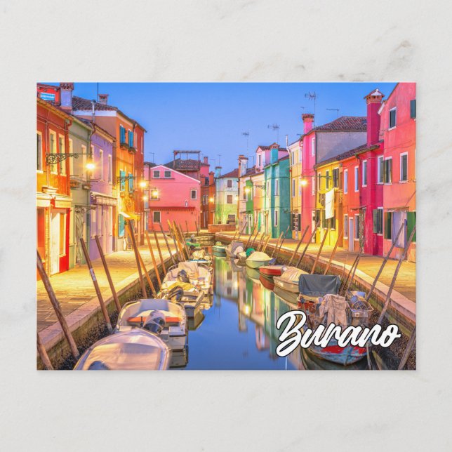 Island Of Burano, Italy Postcard (Front)