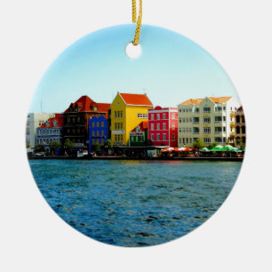 Island of Curacao Design by Admiro Ceramic Tree Decoration