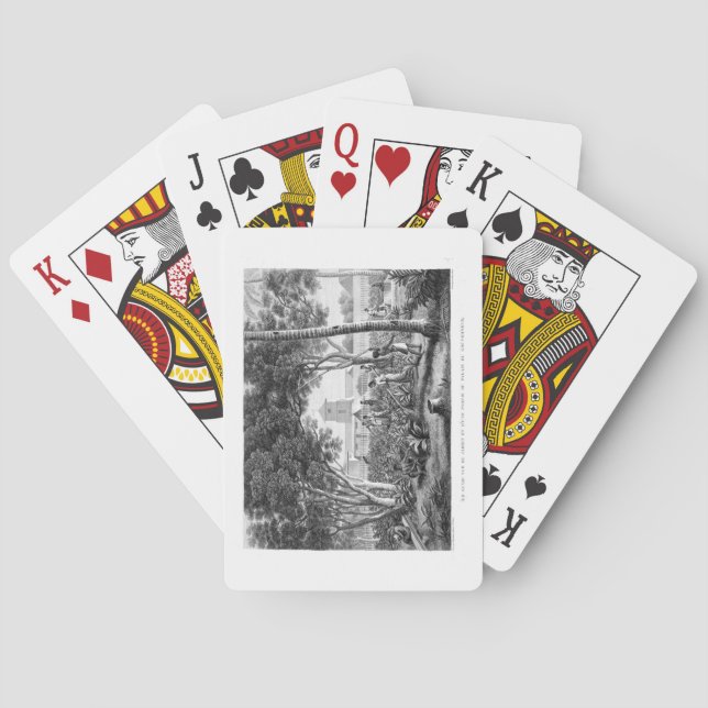 Island of Guam: Natives at Work in the Garden of t Playing Cards (Back)