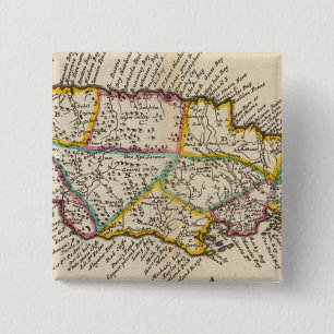 Island of Jamaica 15 Cm Square Badge