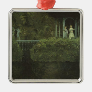 Island of Love (by Konstantin Somov) Metal Tree Decoration