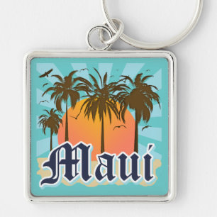 Island of Maui Hawaii Souvenir Key Ring