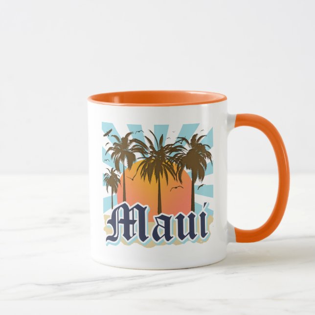 Island of Maui Hawaii Souvenir Mug (Right)