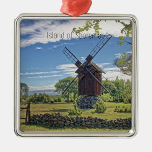 Island of Saaremaa, Estonia Metal Tree Decoration