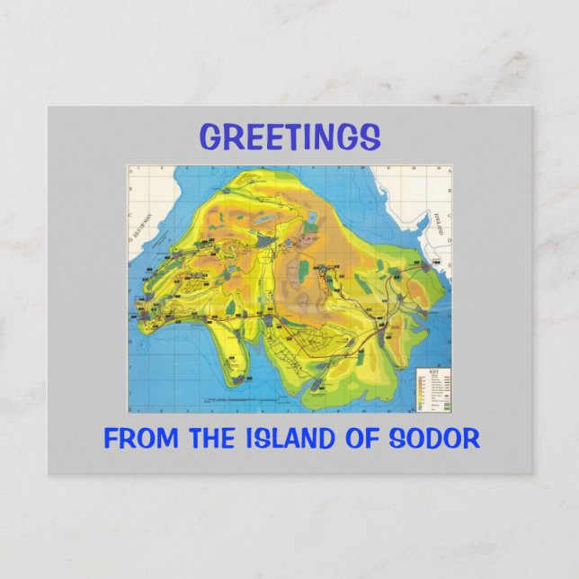 Island of Sodor Postcard (Front)