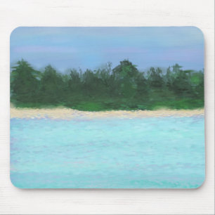 Island Painting Mouse Mat