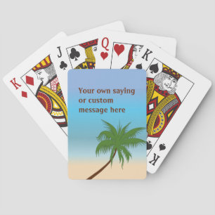 Island Palm Custom Playing Cards
