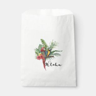 Island Paradise Birds Tropical Floral Wedding Favour Bags