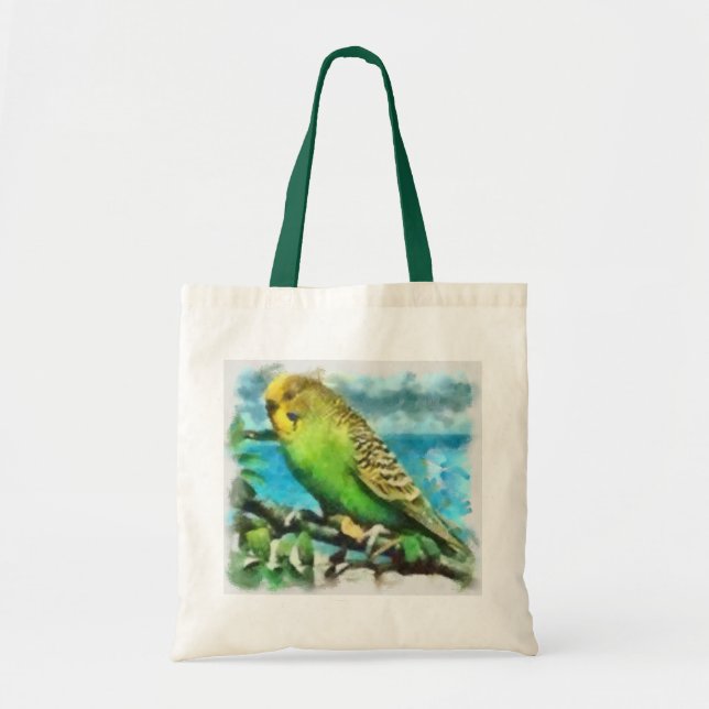 Island Parakeet Tote Bag (Front)