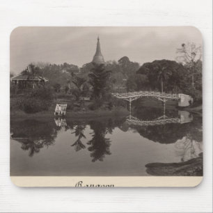 Island pavilion in the Cantanement Garden Mouse Mat