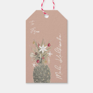 Island Pine, Hawaiian Style Christmas  Gift Tags