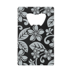ISLAND PLUMERIA (BLACK/GRAY) CREDIT CARD BOTTLE OP